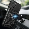 Чохол Hurtel Hybrid Armor Camshield для iPhone 16 Pro Max чорний (Hybrid Armor Camshield iPhone 16 Pro Max black)
