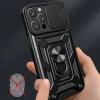 Чохол Hurtel Hybrid Armor Camshield для iPhone 16 Pro Max чорний (Hybrid Armor Camshield iPhone 16 Pro Max black)