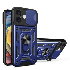 Чохол Hurtel Hybrid Armor Camshield для iPhone 16 Синій with MagSafe (Hybrid Armor Camshield iPhone 16 blue)