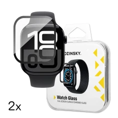 Захисне скло Wozinsky Full Glue з чорною рамкою для Apple Watch Series 10 46 mm (2 pack) (5907769366406)