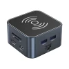 USB-хаб Wozinsky 12-in-1 USB-C Multifunctional with Cable 0.15m Gray with MagSafe (5907769366420)
