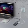 USB-хаб Wozinsky 6-in-1 USB-C Multifunctional with Cable 0.25m Gray (5907769366437)
