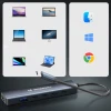 USB-хаб Wozinsky 6-in-1 USB-C Multifunctional with Cable 0.25m Gray (5907769366437)