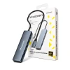 USB-хаб Wozinsky 6-in-1 USB-C Multifunctional with Cable 0.25m Gray (5907769366437)