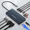 USB-хаб Wozinsky 14-in-1 USB-C Multifunctional with Cable 0.15m Gray (5907769366444)