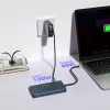 USB-хаб Wozinsky 14-in-1 USB-C Multifunctional with Cable 0.15m Gray (5907769366444)
