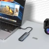 USB-хаб Wozinsky USB-A to 4x USB-A with Cable 0.3m Gray (5907769366451)