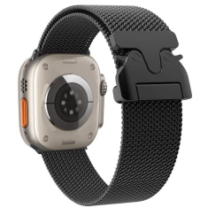 Ремінець Hurtel Titanium Milanese Loop для Apple Watch Ultra 3/2/1 49 mm | Series 11/10 46 mm | Series 9/8/7/6/5/4/SE 45 mm | 44 mm Black (59077693665