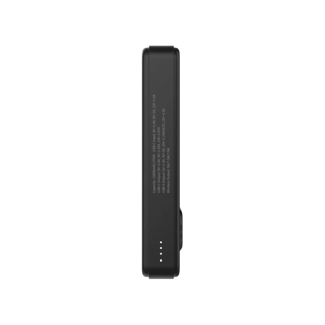 Портативний зарядний пристрій Wozinsky PD 22.5W 10000mAh Black with USB-C | USB-A Cable with MagSafe (WLWP-10KA0Y3S)