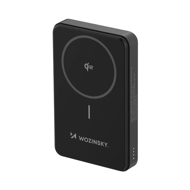 Портативний зарядний пристрій Wozinsky PD 22.5W 10000mAh Black with USB-C | USB-A Cable with MagSafe (WLWP-10KA0Y3S)