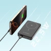 Портативний зарядний пристрій Wozinsky PD 22.5W 10000mAh Black with USB-C | USB-A Cable with MagSafe (WLWP-10KA0Y3S)