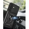 Чохол Hurtel Hybrid Armor Camshield для Samsung Galaxy S25 Black (5907769367748)