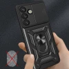 Чохол Hurtel Hybrid Armor Camshield для Samsung Galaxy S25 Black (5907769367748)
