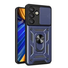Чохол Hurtel Hybrid Armor Camshield для Samsung Galaxy S25 Blue (5907769367755)