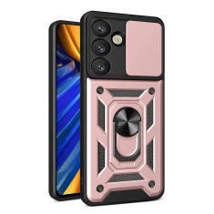 Чохол Hurtel Hybrid Armor Camshield для Samsung Galaxy S25 Pink (5907769367762)