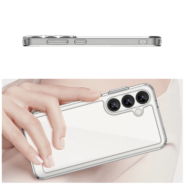 Чехол Hurtel Outer Space Case для Samsung Galaxy S25 Clear Black (5907769367847)