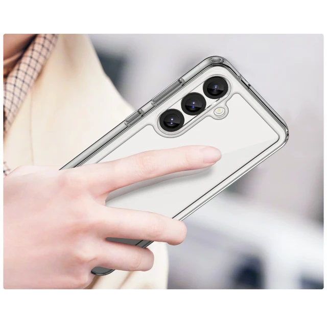 Чехол Hurtel Outer Space Case для Samsung Galaxy S25 Clear Black (5907769367847)