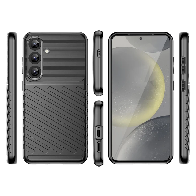 Чохол Hurtel Thunder для Samsung Galaxy S25 Plus Black (5907769367946)