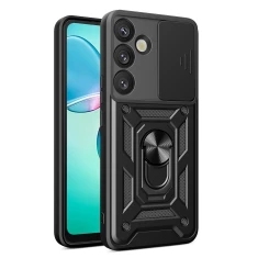 Чохол Hurtel Hybrid Armor Camshield для Samsung Galaxy S25 Plus Black (5907769368059)