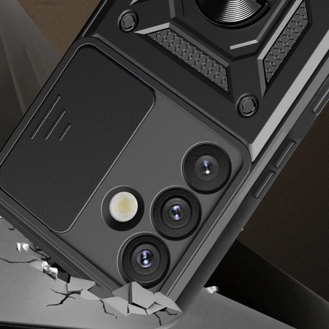 Чехол Hurtel Hybrid Armor Camshield для Samsung Galaxy S25 Plus Black (5907769368059)