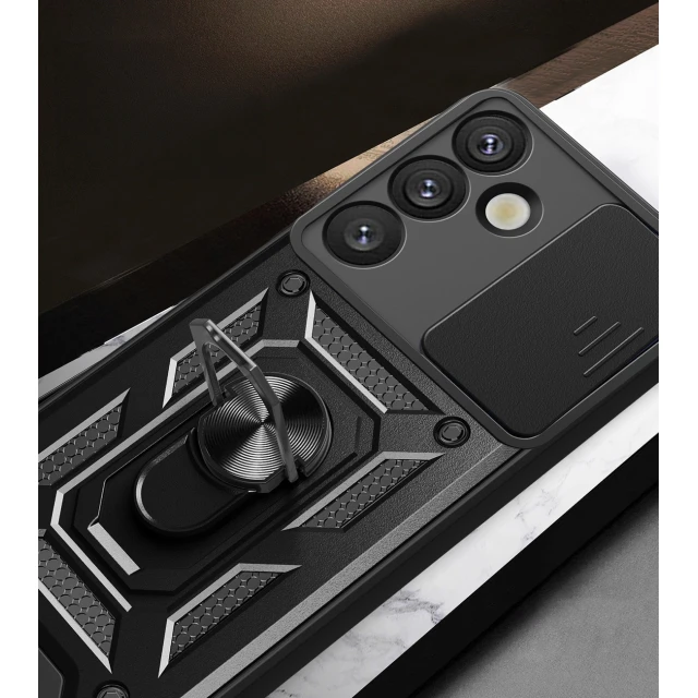 Чехол Hurtel Hybrid Armor Camshield для Samsung Galaxy S25 Plus Black (5907769368059)