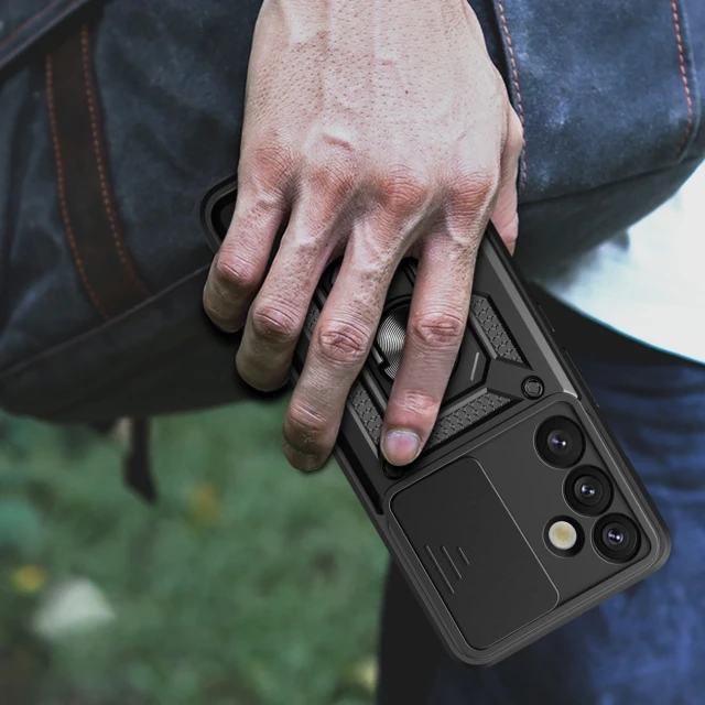 Чехол Hurtel Hybrid Armor Camshield для Samsung Galaxy S25 Plus Black (5907769368059)