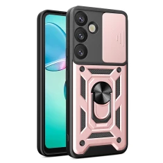 Чохол Hurtel Hybrid Armor Camshield для Samsung Galaxy S25 Plus Pink (5907769368073)