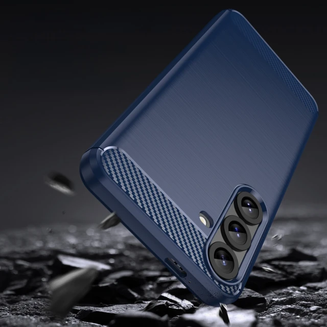 Чохол Hurtel Carbon Case для Samsung Galaxy S25 Plus Blue (5907769368127)