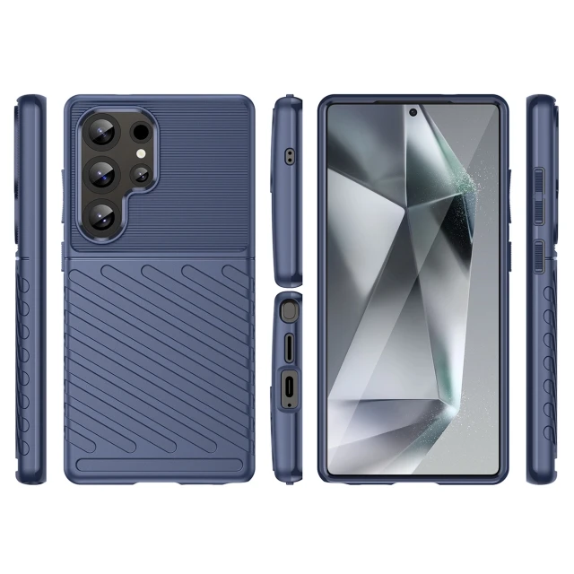 Чехол Hurtel Thunder Case для Samsung Galaxy S25 Ultra Blue (5907769368264)