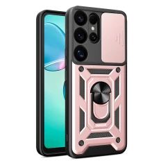Чохол Hurtel Hybrid Armor Camshield для Samsung Galaxy S25 Ultra Pink (5907769368387)