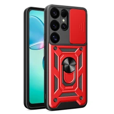 Чохол Hurtel Hybrid Armor Camshield для Samsung Galaxy S25 Ultra Red (5907769368394)