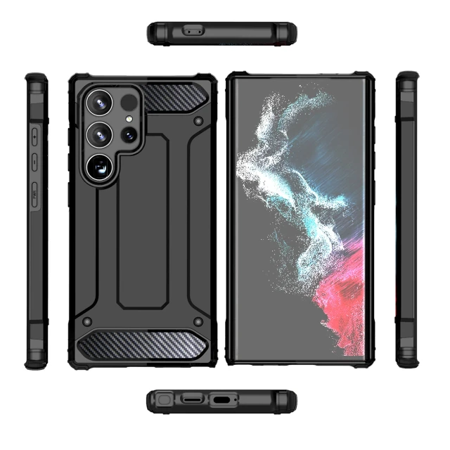 Чохол Hurtel Hybrid Armor для Samsung Galaxy S25 Ultra Black (5907769368400)
