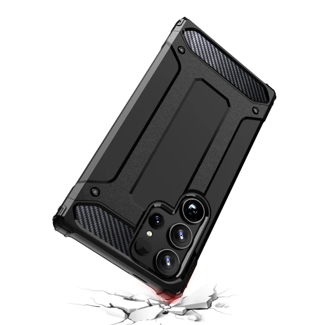 Чохол Hurtel Hybrid Armor для Samsung Galaxy S25 Ultra Black (5907769368400)
