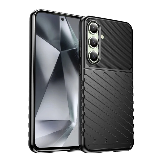 Чохол Hurtel Thunder Case для Samsung Galaxy S24 FE Black (5907769368554)