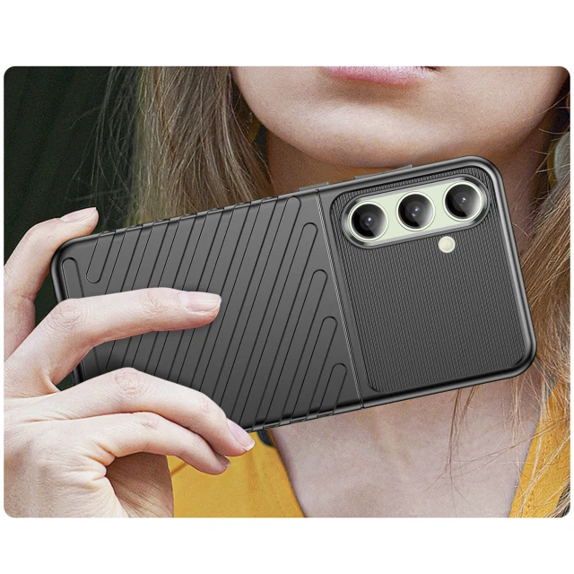 Чохол Hurtel Thunder Case для Samsung Galaxy S24 FE Black (5907769368554)