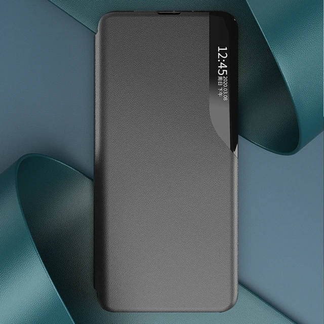 Чохол Hurtel Eco Leather View для Samsung Galaxy S24 FE Black (5907769368578)