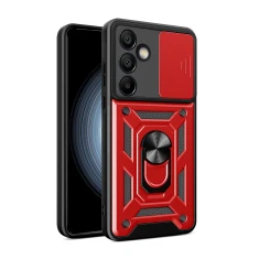 Чохол Hurtel Hybrid Armor Camshield для Samsung Galaxy S24 FE Red (5907769368684)