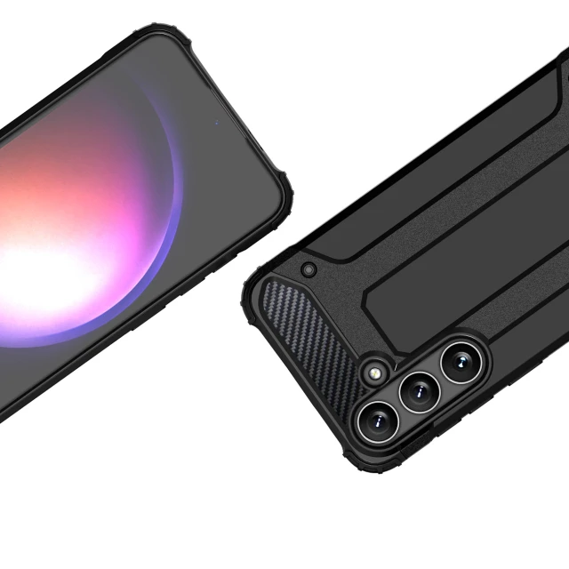 Чохол Hurtel Hybrid Armor для Samsung Galaxy S24 FE Black (5907769368691)