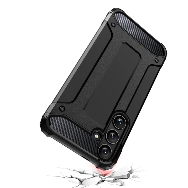 Чохол Hurtel Hybrid Armor для Samsung Galaxy S24 FE Black (5907769368691)