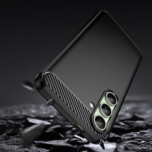 Чехол Hurtel Carbon Case для Samsung Galaxy S24 FE Black (5907769368714)