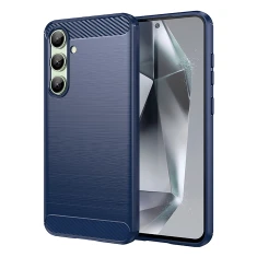 Чохол Hurtel Carbon Case для Samsung Galaxy S24 FE Blue (5907769368721)