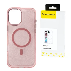 Чохол Wozinsky Glitter Case для Samsung Galaxy S25 Pink with MagSafe (5907769370380)