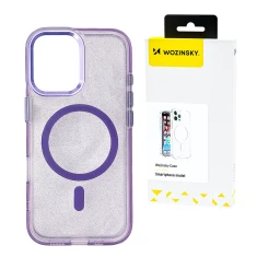 Чохол Wozinsky Glitter Case для Samsung Galaxy S25 Purple with MagSafe (5907769370403)