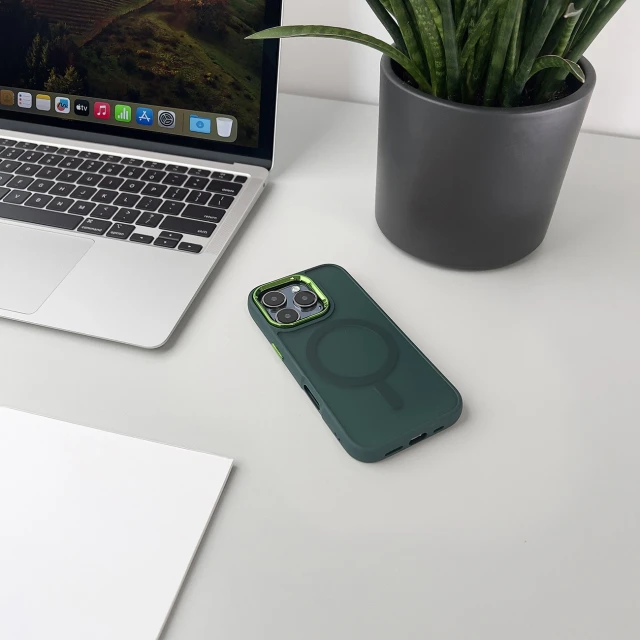 Чохол Wozinsky Fashion Case для Samsung Galaxy S25 Green with MagSafe (5907769370540)