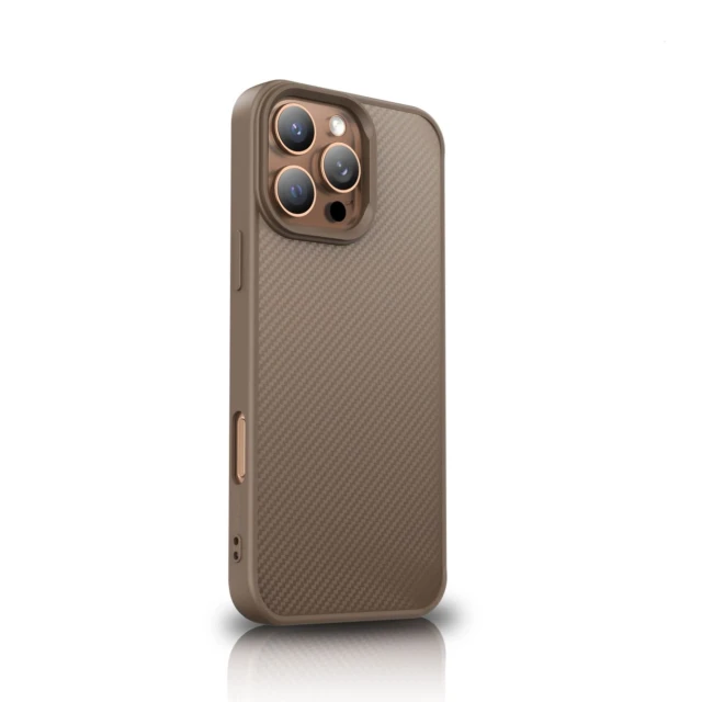 Чохол Wozinsky Carbon Fibre Case для Samsung Galaxy S25 Brown with MagSafe (5907769370816)