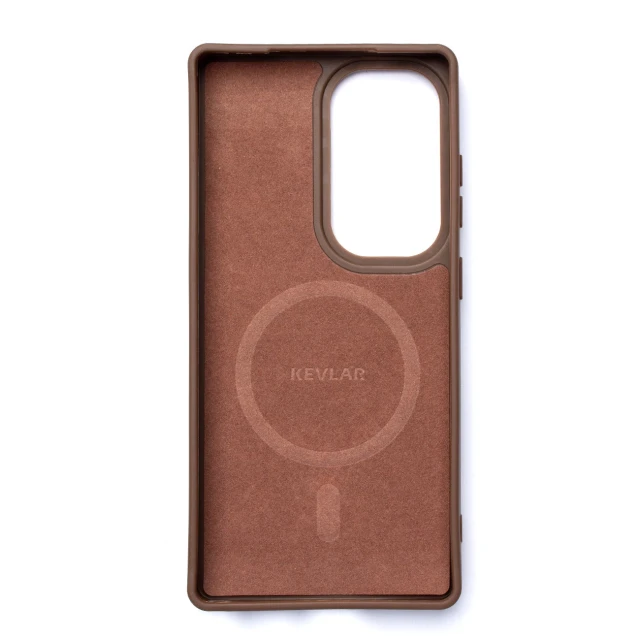 Чохол Wozinsky Carbon Fibre Case для Samsung Galaxy S25 Brown with MagSafe (5907769370816)