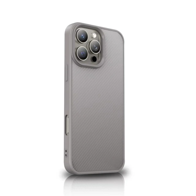 Чохол Wozinsky Carbon Fibre Case для Samsung Galaxy S25 Grey with MagSafe (5907769370830)