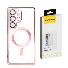 Чохол Wozinsky Electroplated Case для Samsung Galaxy S25 Pink with MagSafe (5907769370861)