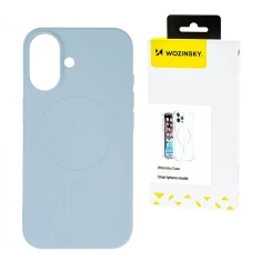 Чехол Wozinsky Liquid Silicone Case для Samsung Galaxy S24 FE Blue with MagSafe (5907769370960)