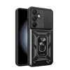 Чохол Hurtel Hybrid Armor Camshield для Samsung Galaxy A56 Чорний (5907769371615)